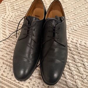 Hugo Boss Textured Black Oxfords